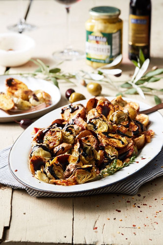 Roasted Potatoes and Artichokes