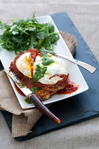 Savory Italian Toast With Fried Egg & Marinara Savory Italian Toast With Fried Egg & Marinara