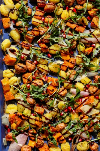 Sheet Pan Gnocchi with Sausage and Butternut Squash