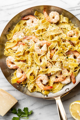 Pappardelle with Shrimp, Garlic, and Olive Oil Pappardelle with Shrimp, Garlic, and Olive Oil