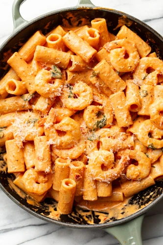 Spicy Shrimp Rigatoni