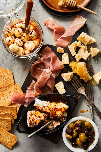 Sweet and Spicy Marinated Cheese