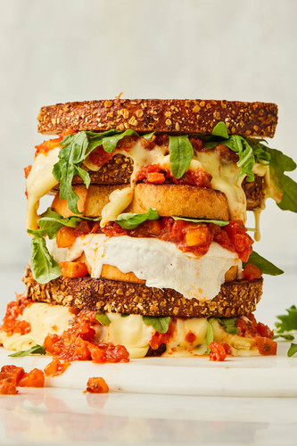 Tomato Bruschetta Grilled Cheese