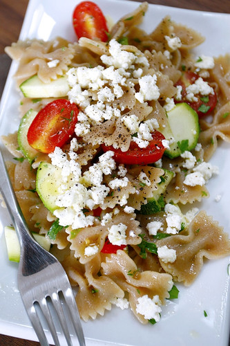 Whole-Wheat Bowtie Pasta Salad With Feta Whole-Wheat Bowtie Pasta Salad With Feta