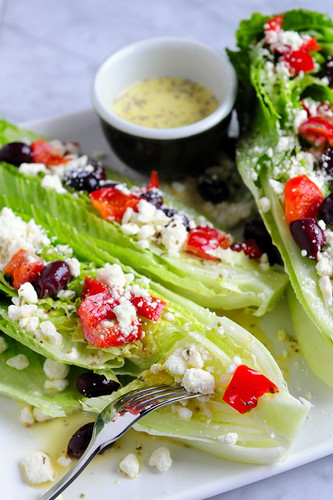 Zesty Greek Romaine Wedge Salad