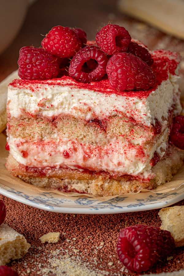 Almond Raspberry Tiramisu is a refreshing twist on the classic