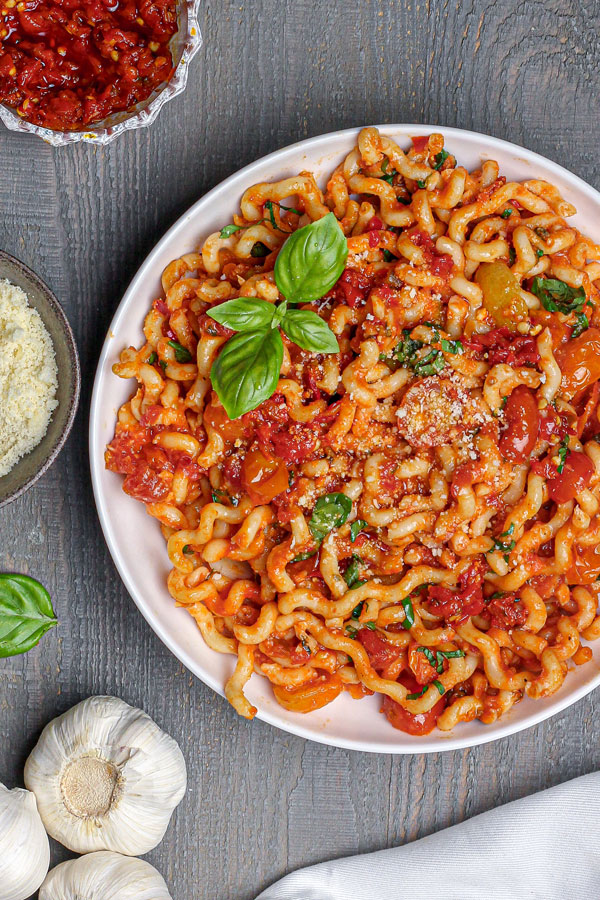 Spicy Tomato Basil Pasta