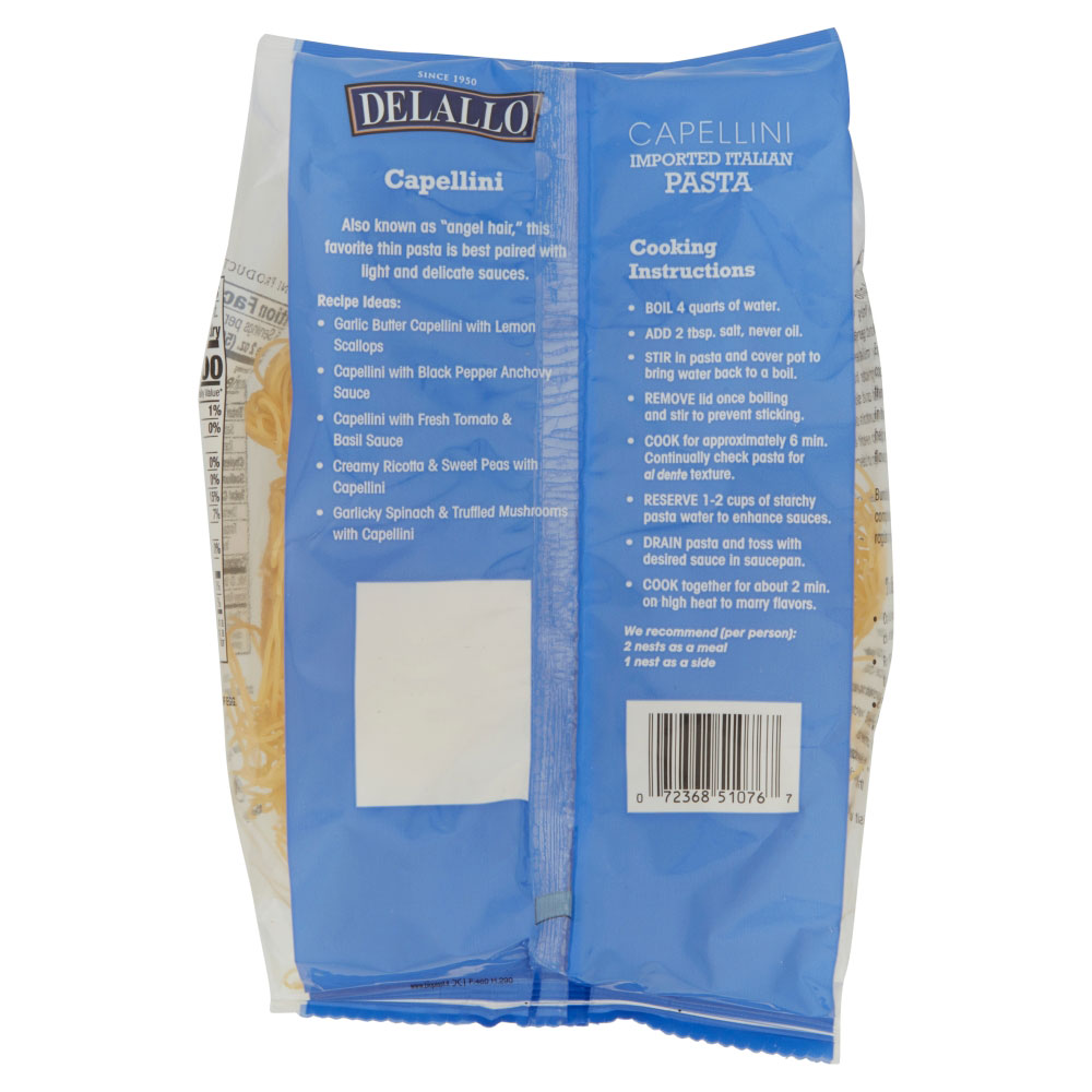 Capellini Nests (Angel Hair Nests) DeLallo