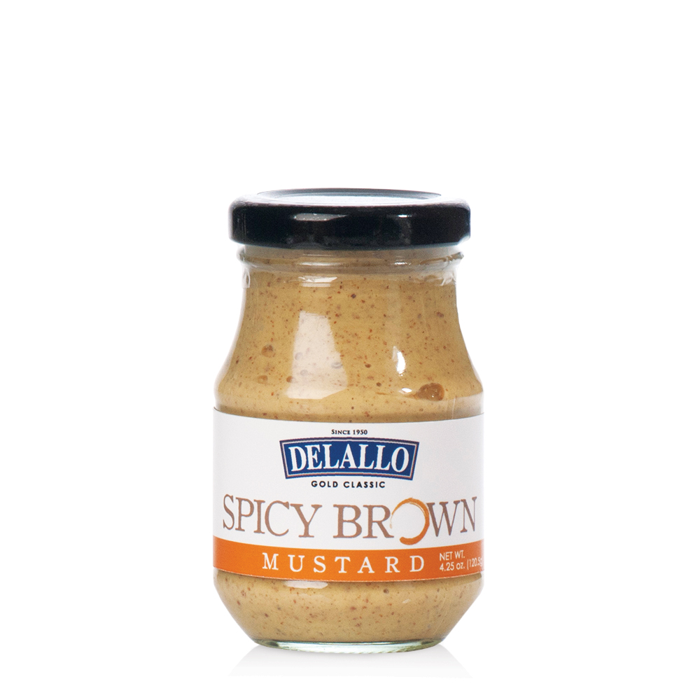 Spicy Brown Mustard DeLallo