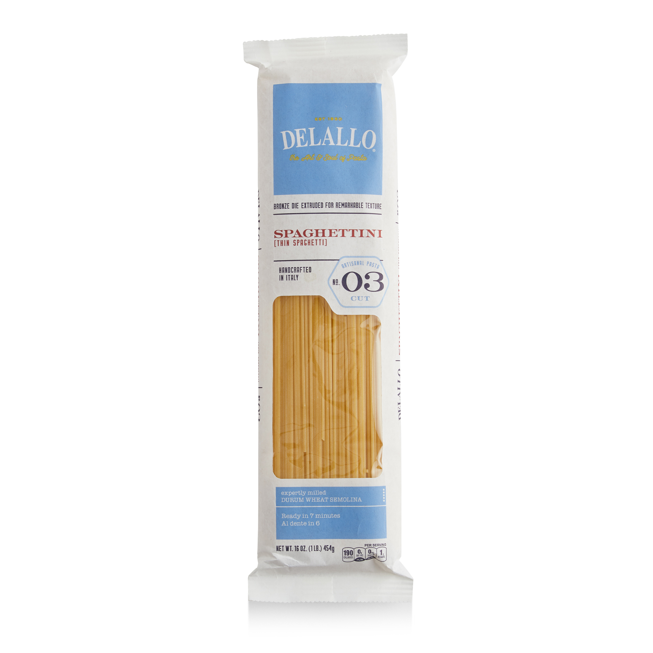 Spaghetti Pasta Product & Nutrition