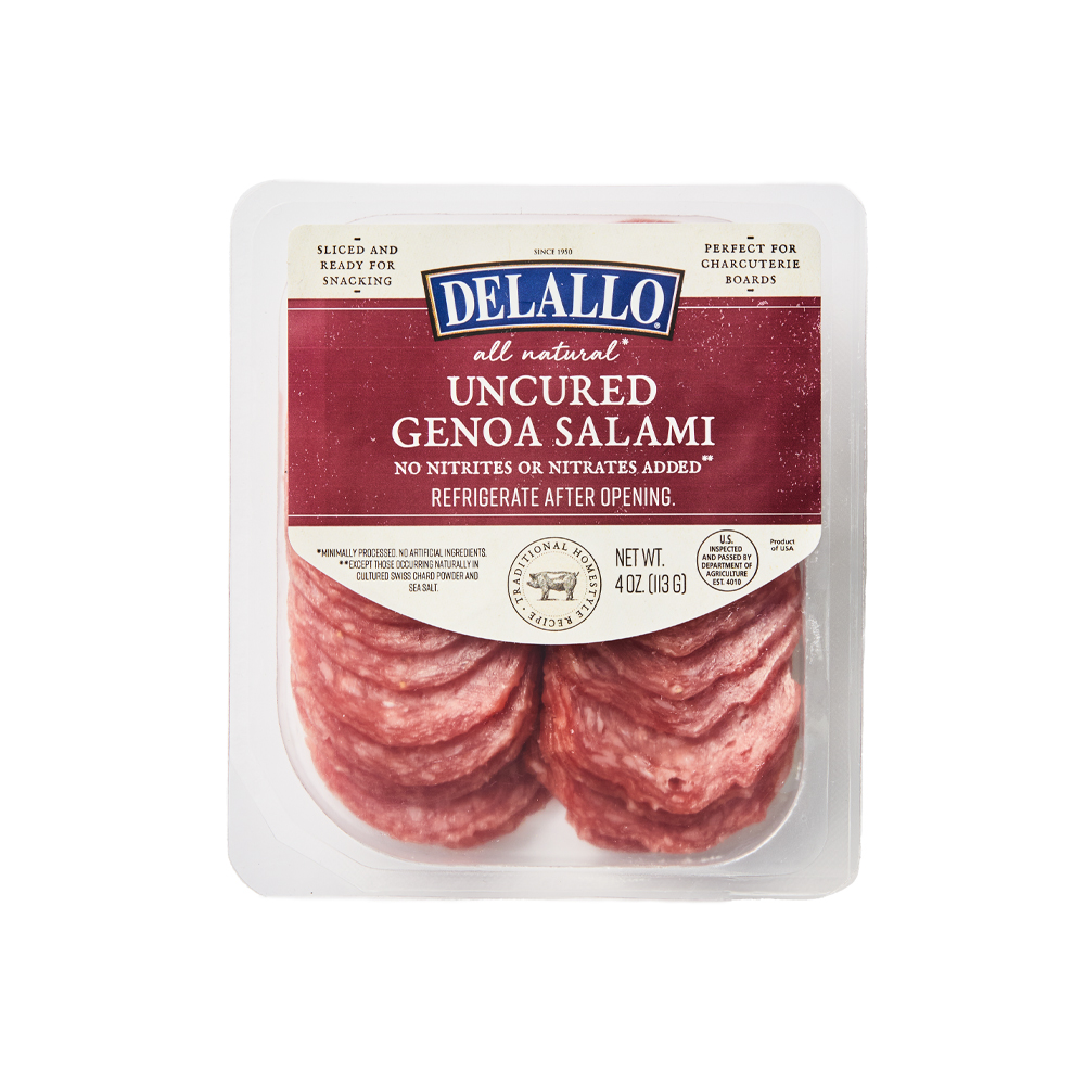 All Natural Uncured Genoa Salami (Slices) DeLallo