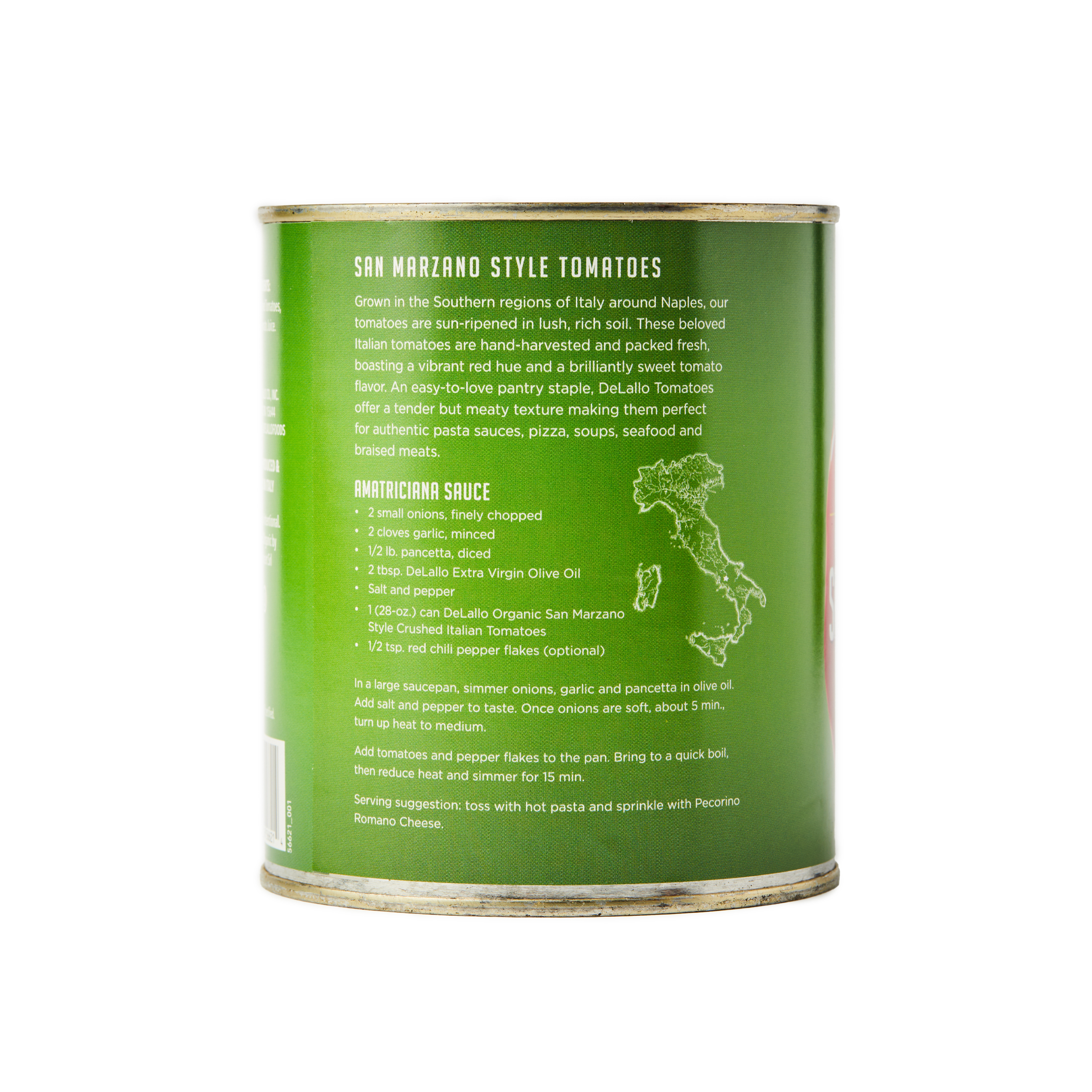 Organic San Marzano Style Crushed Tomatoes (28 oz. Can) | DeLallo