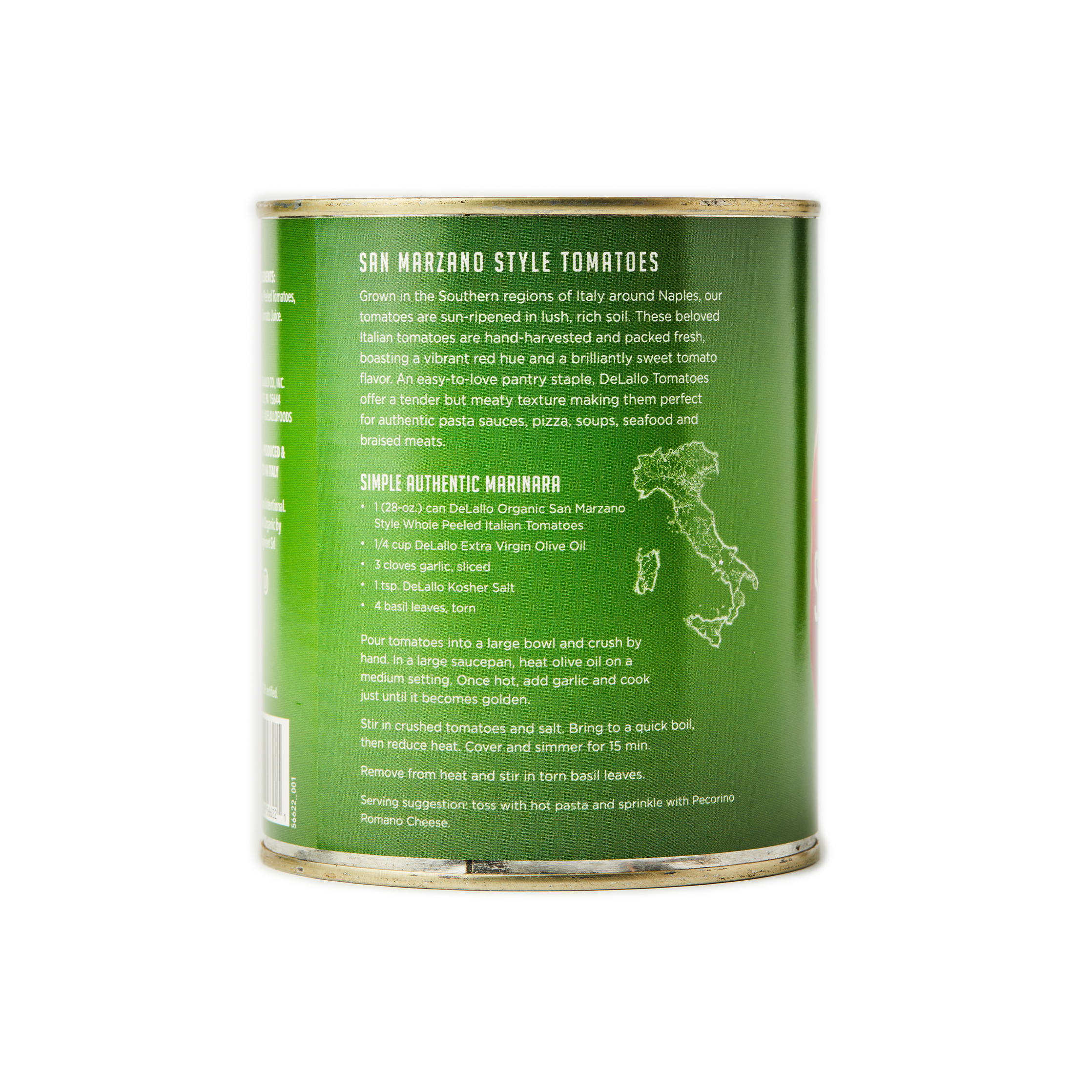 Organic San Marzano Style Whole Tomatoes (28 oz. Can) | DeLallo
