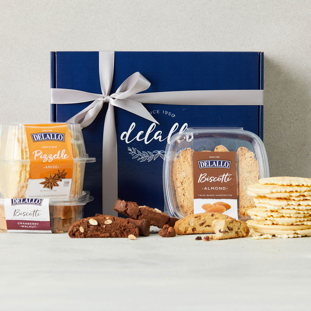 Biscotti & Pizzelles Gift Box | DeLallo