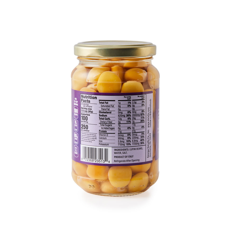 Canned Lupini Beans 13 oz. DeLallo