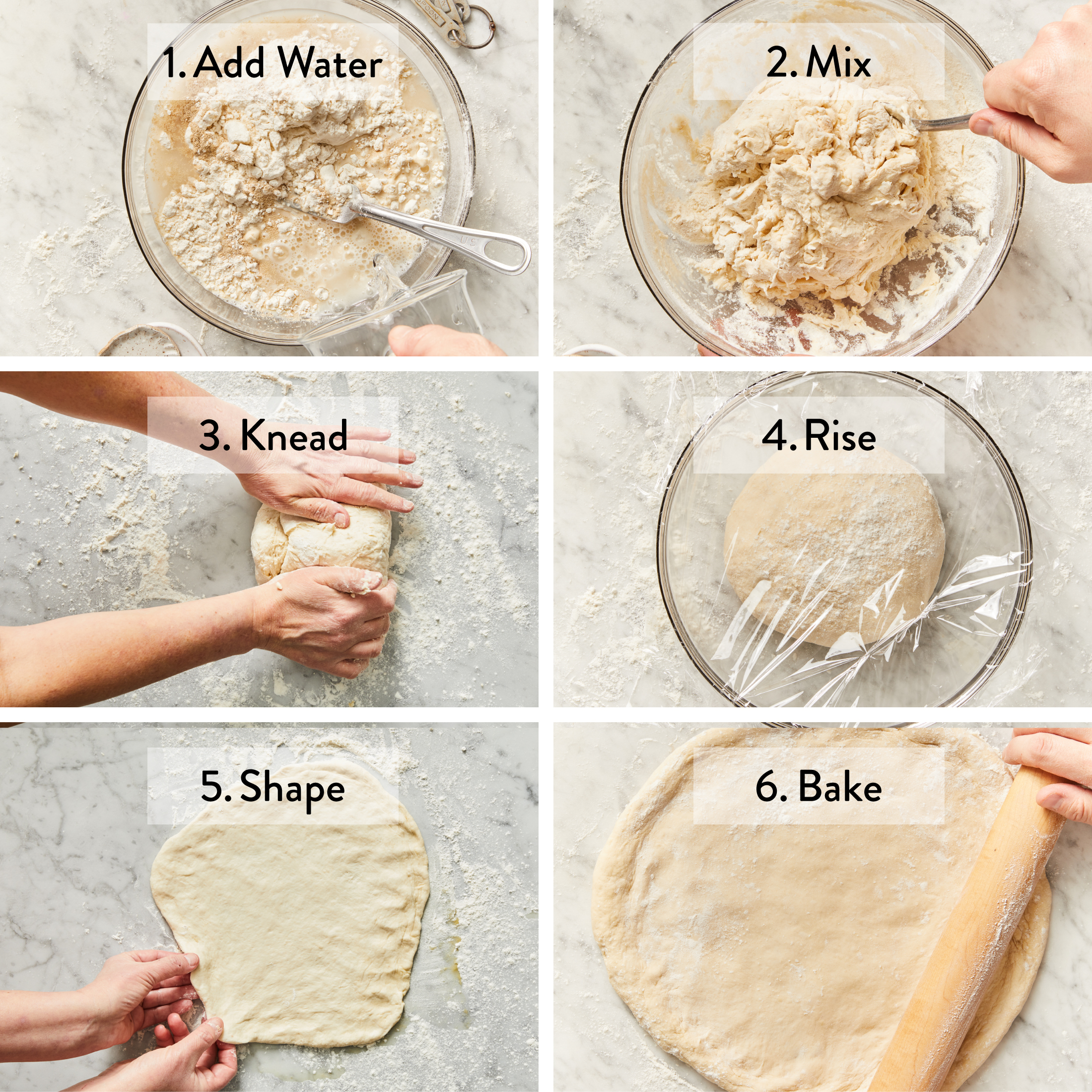 Pizza dough recipe ❤ to make yourself Top 3* with step-by-step pictures,  nutritional information and calories. Fast and 24-hour pizza dough, with a  lot or little yeast from the Pizzaiolo. Top tips