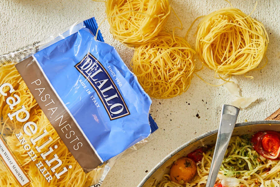 Capellini angel Hair Fresh Pasta 2 Lb. Vegan 