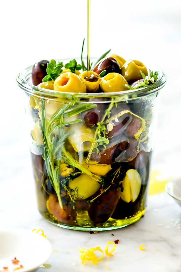 The Most DELICIOUS Marinated Olives