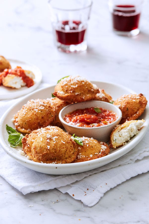 Image of Breaded Cheese Ravioli with Marinara Sauce