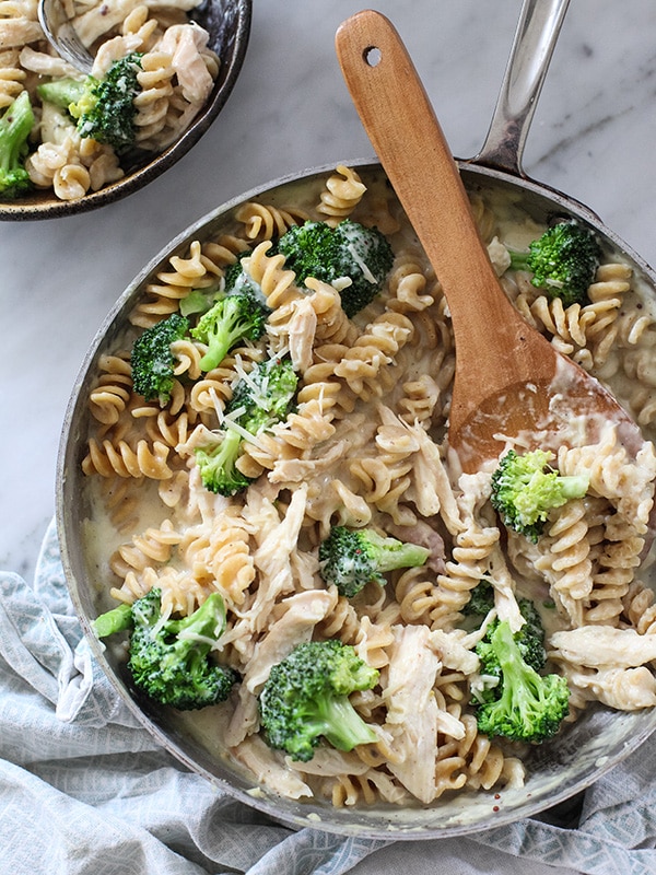 Cheesy Chicken and Broccoli whole wheat pasta image