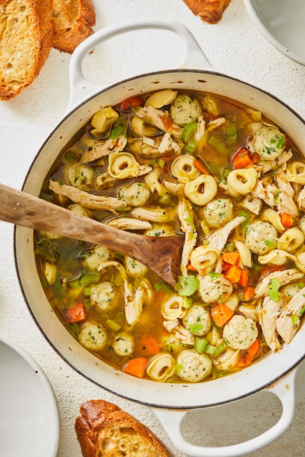 Image of Chicken Meatball Tortellini Soup