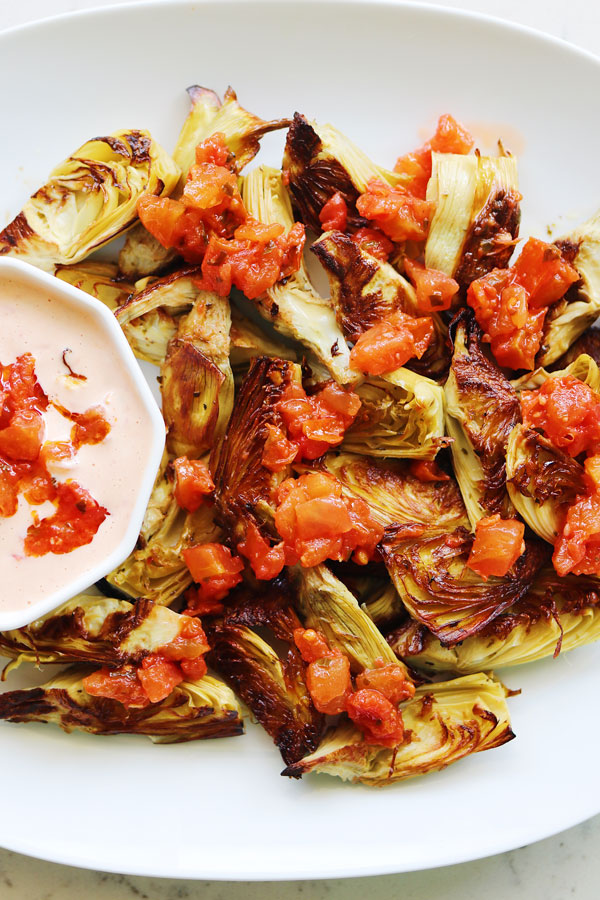 Crispy Oven Roasted Artichokes