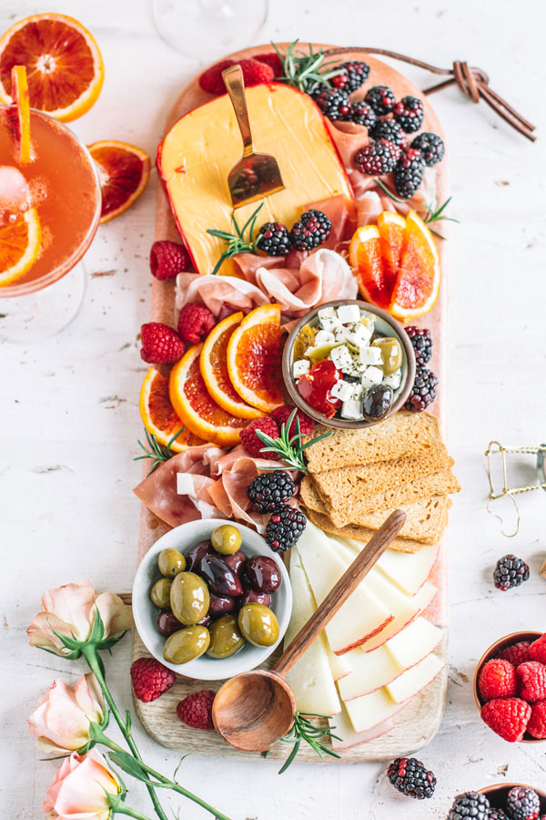 Display of a Charcuterie Board