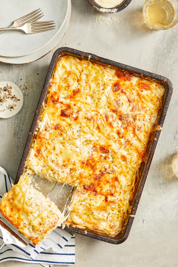 Easy Baked Spaghetti With Cheese DeLallo