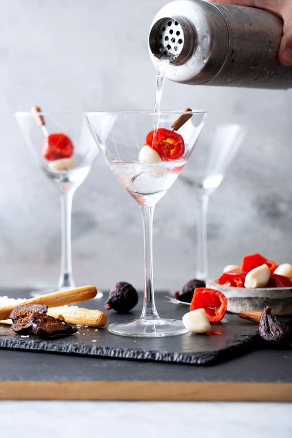 Image of Fresh Garlic and Hot pepper martini