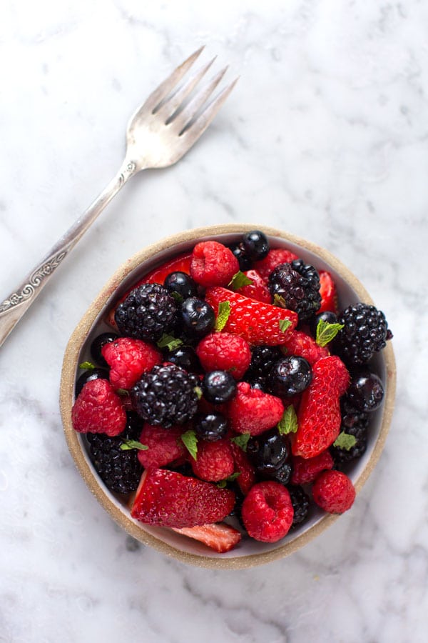 Image of Golden balsamic and Mint Berry Salad