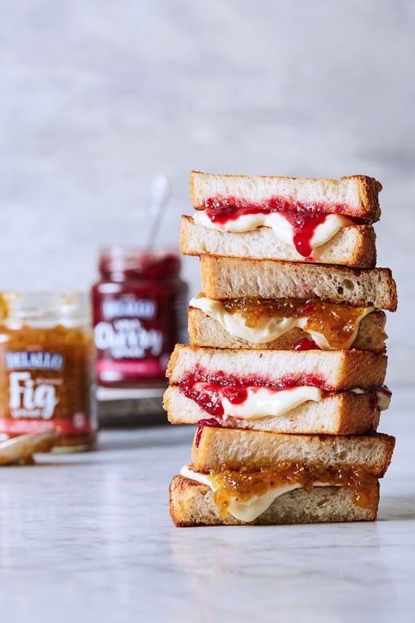 Grilled Cheese With Fig And Cherry Spread Delallo 