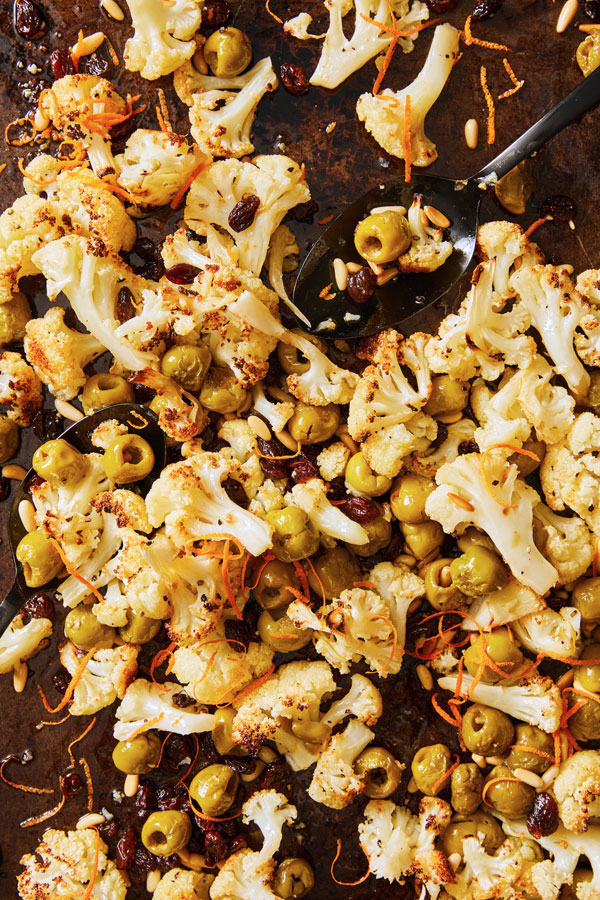 Image of Pan Roasted Cauliflower and Olives