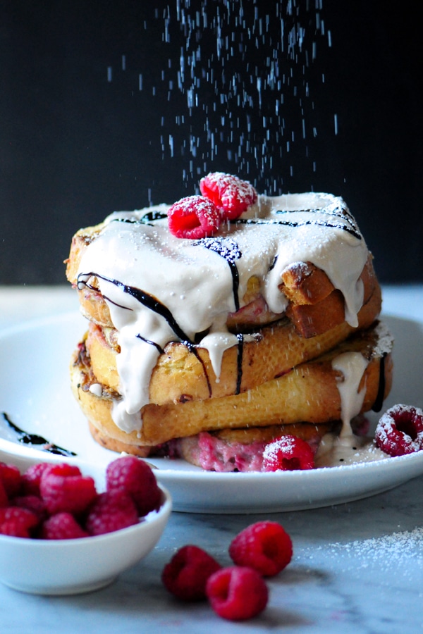 Image of Raspberry Mascarpone Stuffed French Toast