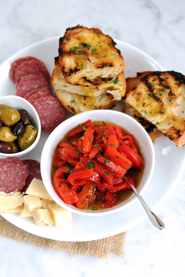 Image of Roasted Red Pepper and Garlic antipasto