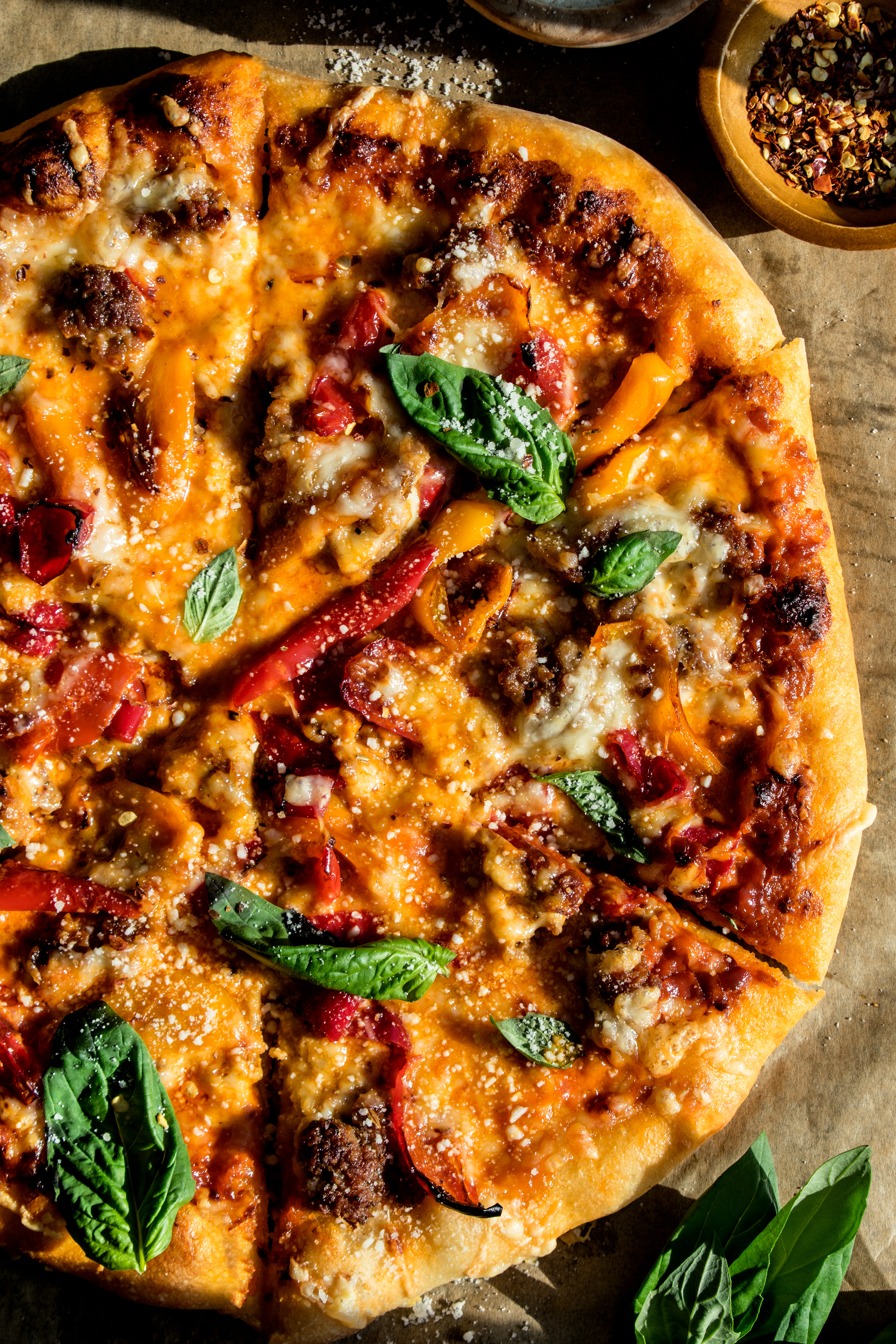 【YOSA】テラクールケット Sausage and Sweet Pepper Pizza with Creamy Vodka Sauce - DeLallo