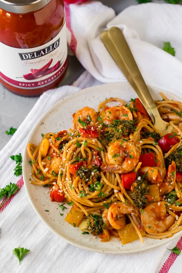 Spicy Shrimp Pasta - DeLallo