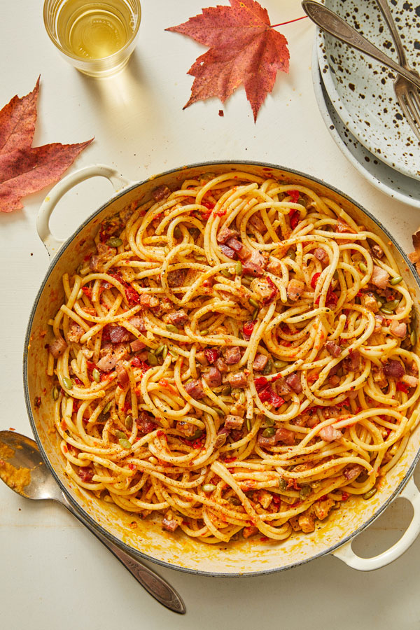 Spicy Pumpkin Carbonara