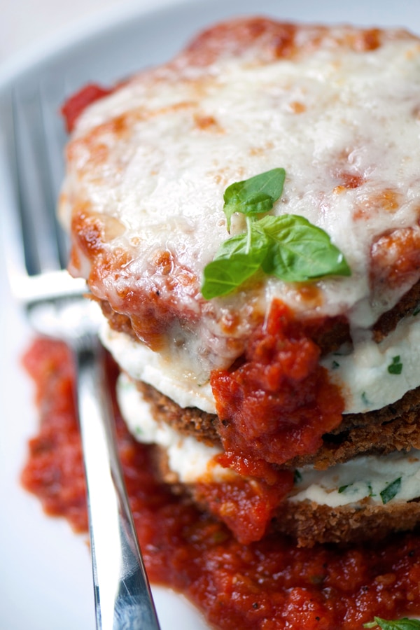 Image of Stuffed Baked Eggplant Parmesan