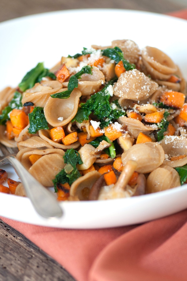 Image of Whole Wheat Pasta with fall vegetables