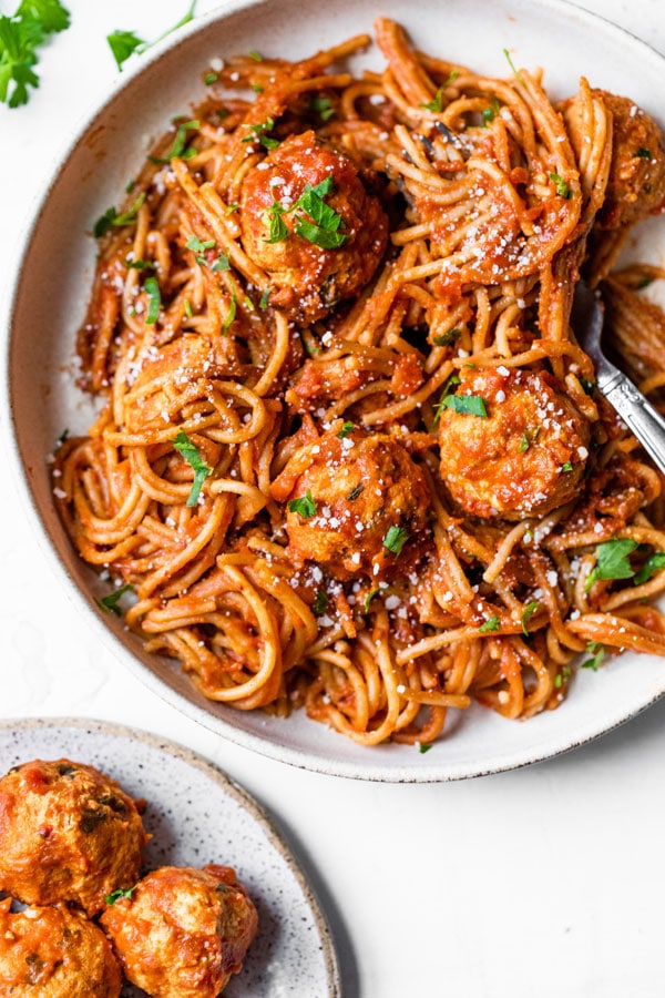 Image of Instant pot spaghetti and meatballs