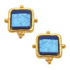 SS FRENCH GLASS EARINGS 1735