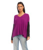 KAREN KANE COLORBLOCK V-NECK TOP P/S