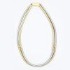 SL 2 TONE DOUBLE WIRE NECKLACE 