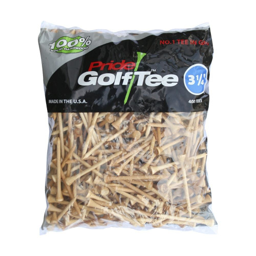 [Sample] Pride Golf Tee Natural Wood (400 Pk) - Blue - 3 1/4"