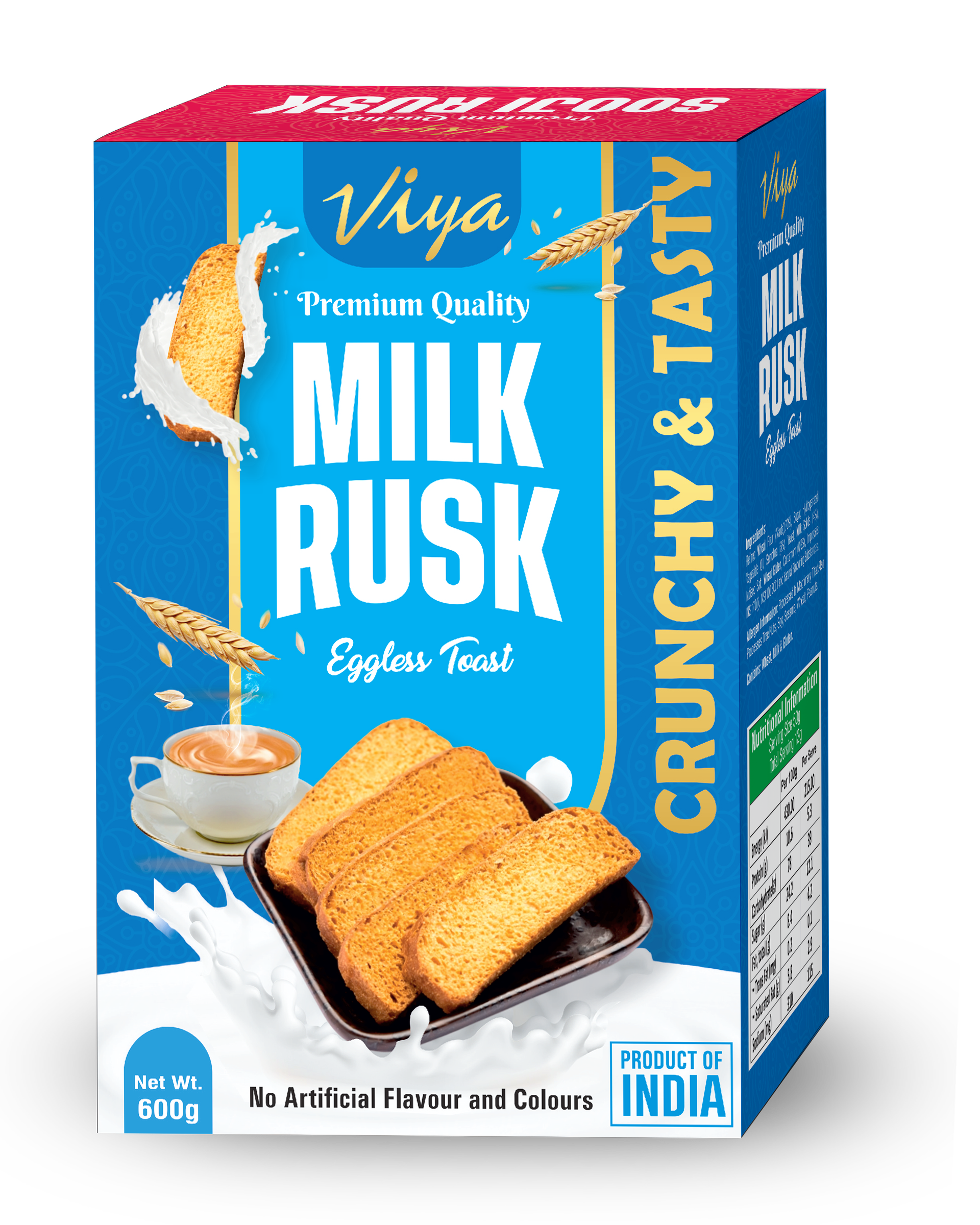 MILK RUSK 600g - Viya