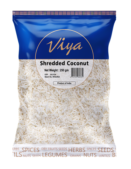 Shredded coconut