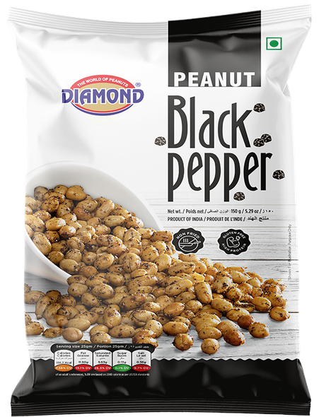 Diamond Black Pepper Peanuts 150gm
