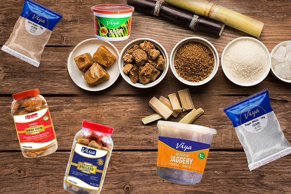 Sugar, Jaggery and Salt