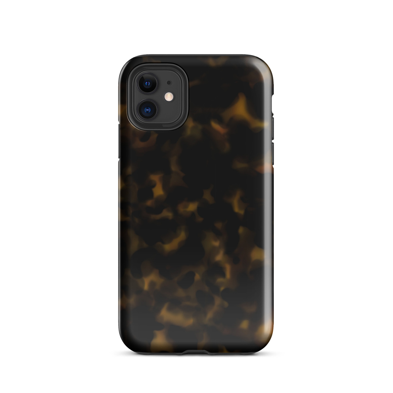 Dark Tortoise Shell Tough Case for iPhone - KiCrafts Handmade Gifts