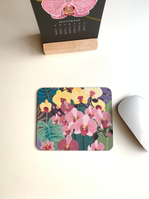 Colorful Orchids Mini Mouse pad